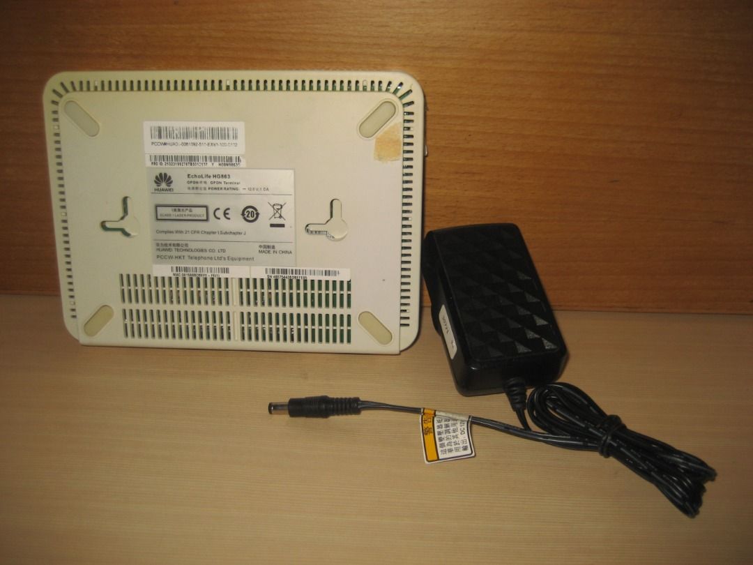 🌟🌟🌟💯%原裝 HUAWEI 華為 EchoLife HG863 光纖數據機｜WiFi Router 連 【原裝】火牛 💥 適合還機｜HKT ...