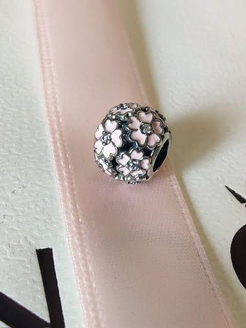 Pandora pink primrose charm sale