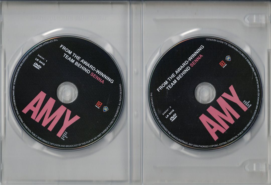 Amy ***original dvd*** (Category: CDs & DVDs) located in Pasig City. Submitted by armcjay (Listing ID 1338005216, Image 2). Description: This is a pre-owned, authentic item, from my own DVD collection. The disk may contain minor scratches, marks or dirt, and is playable with commercial DVD players and computers. I don't sell defective item here. No return / no exchange..