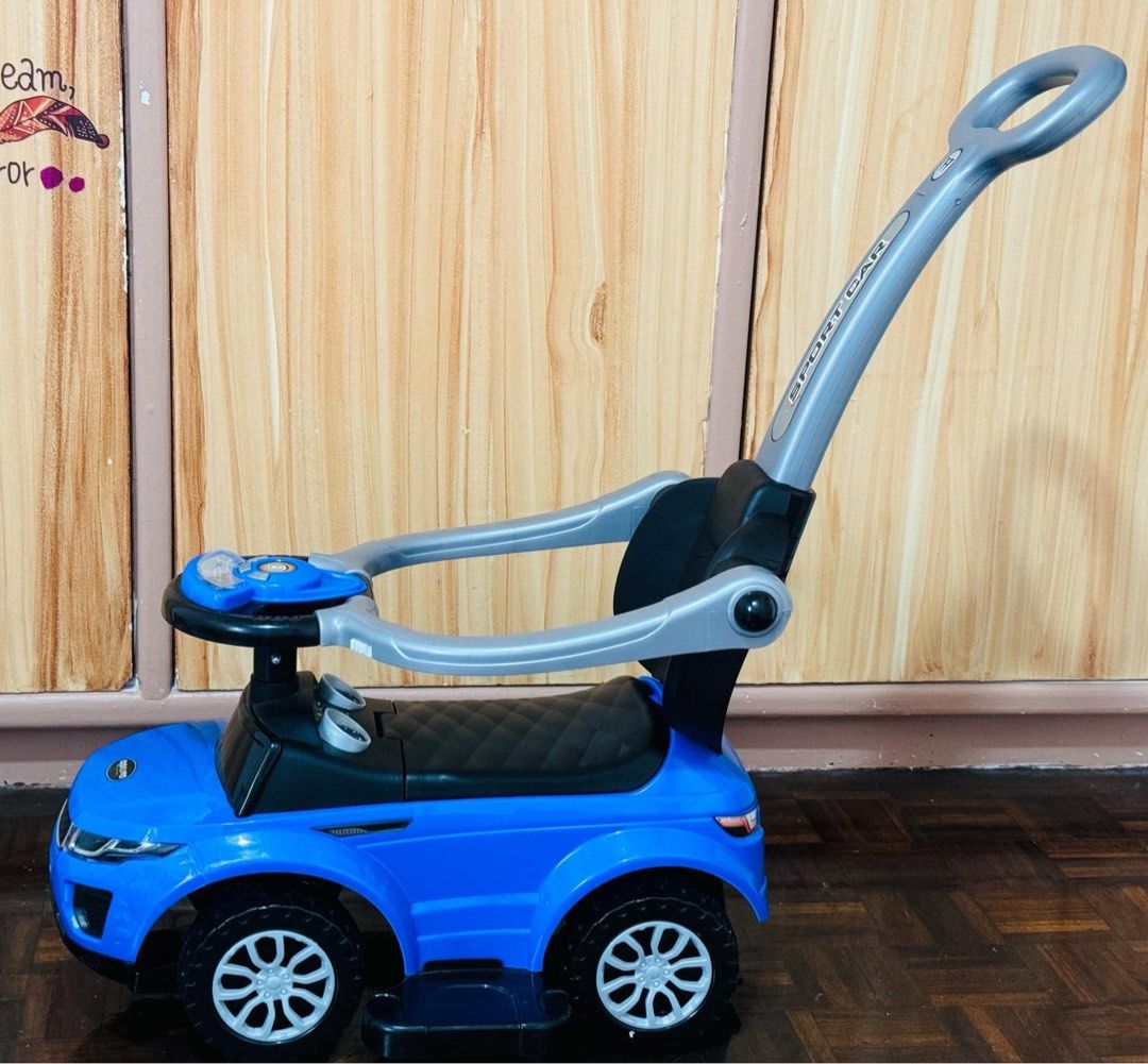 Apruva Push car with sounds (Category: Strollers) located in Paranaque City. Submitted by musttryshop_08 (Listing ID 1337973944, Image 3). Description: Preloved Apruva Push Car with sounds Age: 10mos to 2yrs old Ginamit lang po pang photoshoot Bought for Php 3,500 Selling for 2,000 MOP: Gcash/ BDO Location: BF Homes Paranaque .