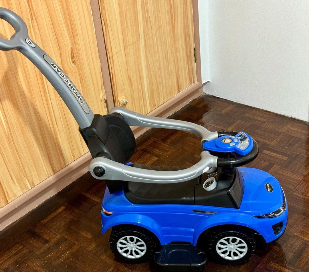 Apruva Push car with sounds (Category: Strollers) located in Paranaque City. Submitted by musttryshop_08 (Listing ID 1337973944, Image 2). Description: Preloved Apruva Push Car with sounds Age: 10mos to 2yrs old Ginamit lang po pang photoshoot Bought for Php 3,500 Selling for 2,000 MOP: Gcash/ BDO Location: BF Homes Paranaque .
