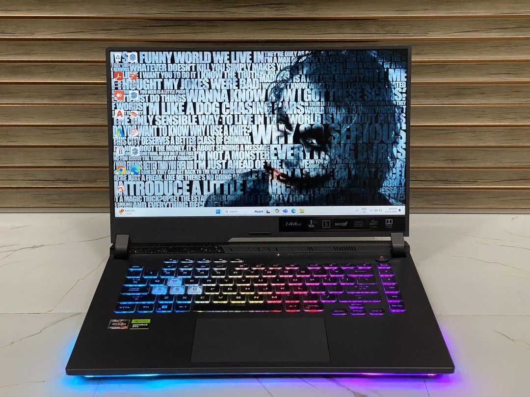 ASUS ROG STRIX G15 (G513RC) RYZEN 7 (Category: Laptops & Notebooks) located in Valenzuela. Submitted by dropcee (Listing ID 1337947130, Image 2). Description: ASUS ROG STRIX G15 (G513RC) RYZEN 7 6800HS 144Hz 16GB RAM 512GB NvMe SSD RTX 3050 4GB GDDR6 VRam✨ Quick specs: ▫️Windows 11 Home SL 64bit ▫️AMD RYZEN 7 6800HS w/ Radeon Graphics 16 CPUs 3.2GHz ▫️16GB RAM DDR5 4800Mhz ▫️512GB PCle NvMe SSD ▫️AMD Radeon (TM) Graphics ▫️Nvidia GeForce RTX 3050