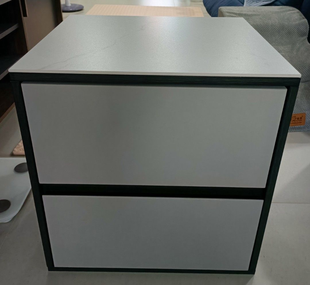 Bedside Table (Category: Tables & Sets) located in Singapore. Submitted by whendinomeetsgoldie (Listing ID 1338035605, Image 1). Description: Very solid wood. Length 50 cm, height 51 cm, depth 45 cm..