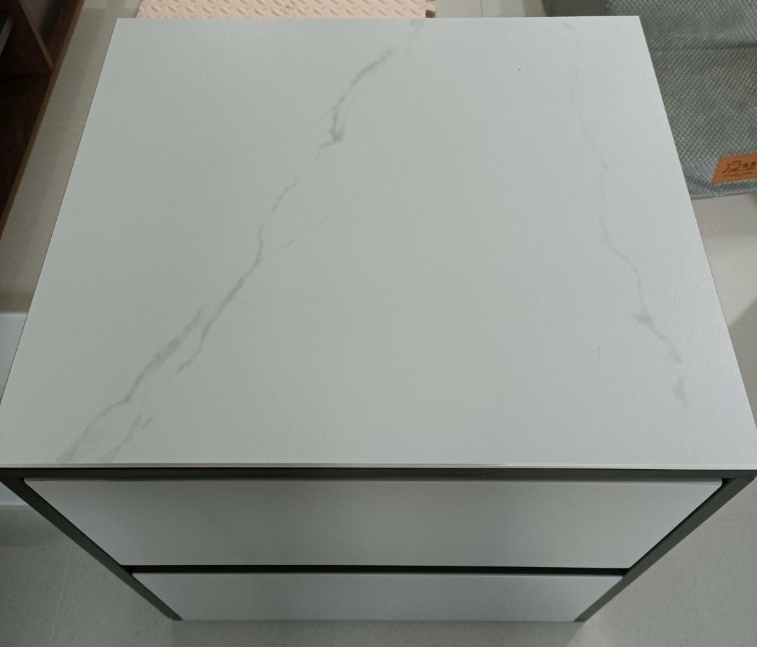 Bedside Table (Category: Tables & Sets) located in Singapore. Submitted by whendinomeetsgoldie (Listing ID 1338035605, Image 2). Description: Very solid wood. Length 50 cm, height 51 cm, depth 45 cm..