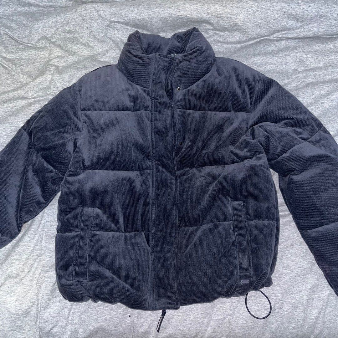 Pull and bear corduroy puffer jacket online