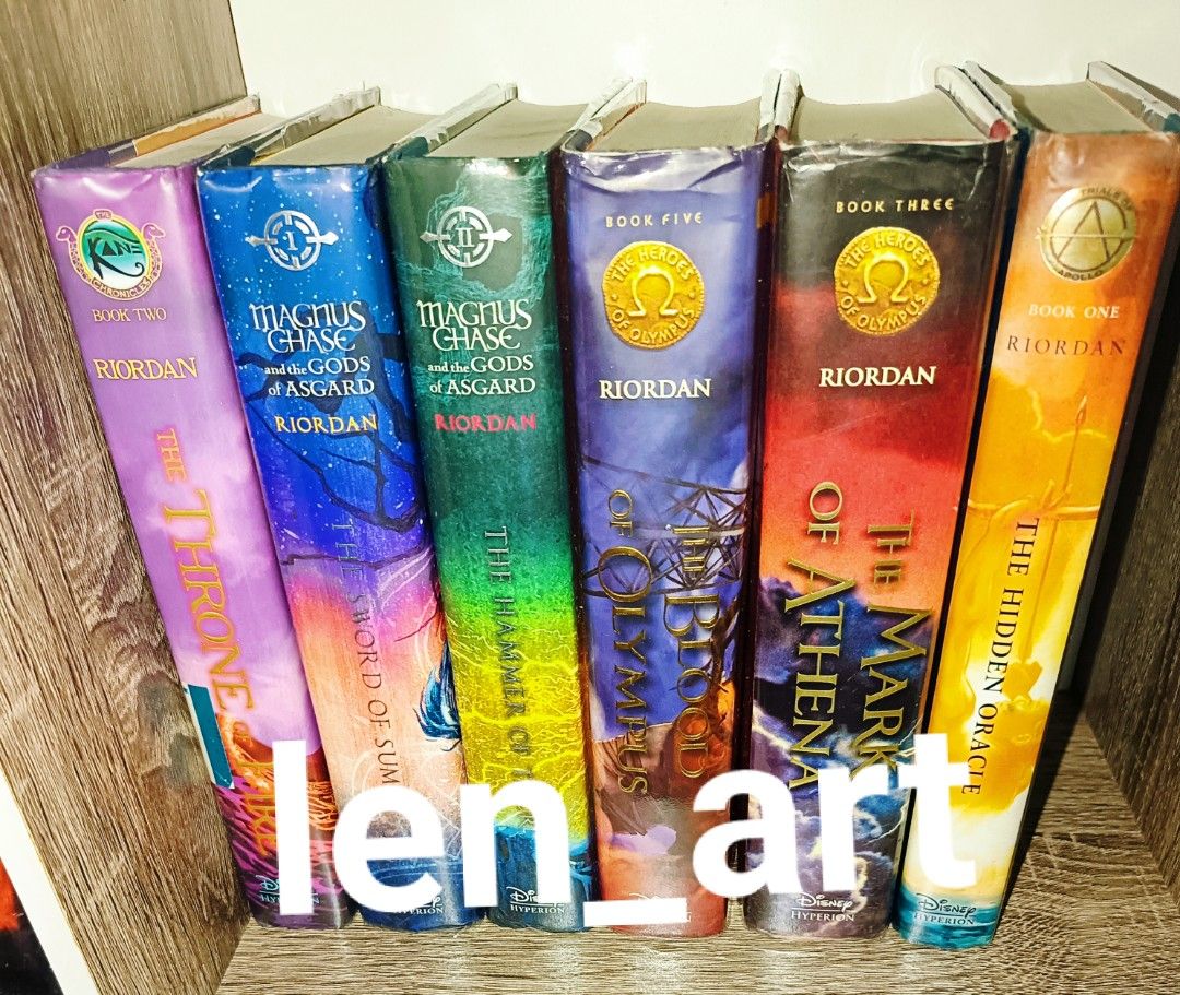 Books by Rick Riordan (all HC) (Category: Storybooks) located in Pasig City. Submitted by len_a (Listing ID 1337951865, Image 1). Description: Preloved books All hardcover All with plastic cover Php350 per book or Php2k take all.