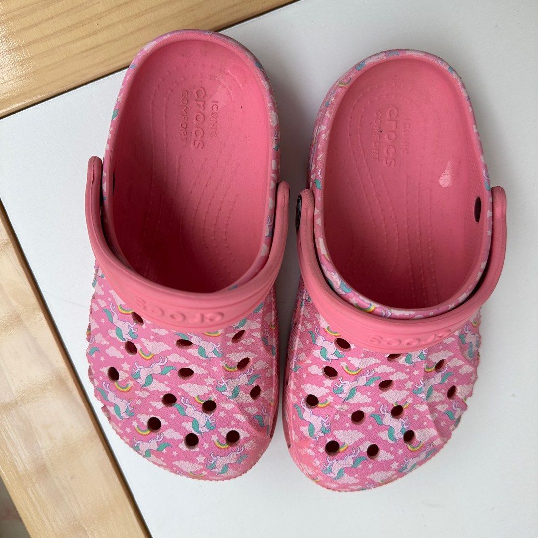 Crocs J1 Pink Unicorn (Category: Babies & Kids Fashion) located in Baguio. Submitted by circa2009 (Listing ID 1337884539, Image 1). Description: no to low ballers please.. All proceeds from the sales of my daughter’s items goes directly to my daughter’s school/savings funds :).