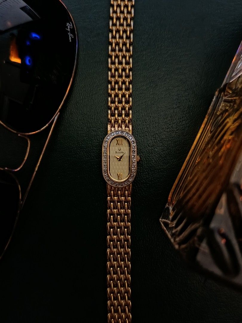 Elegant Vintage Bulova Diamond For Ladies Women s Fashion Watches Accessories Watches on Carousell