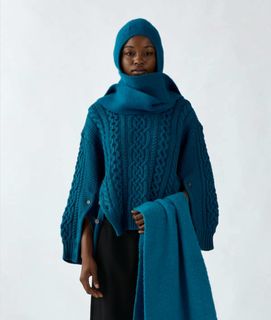 GU x rokh 深藍色 冷衫 Navy Cable Sweater64213439235842110