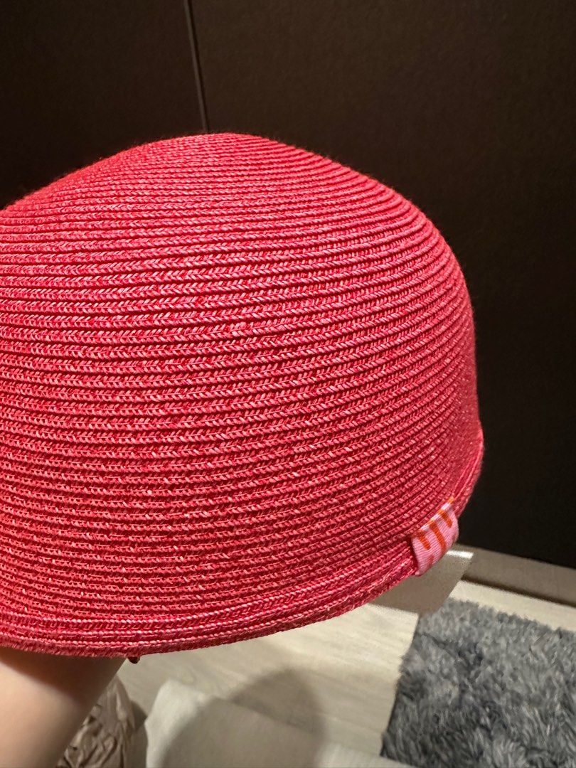 Hat (Category: Caps & Hats) located in Singapore. Submitted by fabulousone (Listing ID 1338080658, Image 4). Description: Brand new Beret Wicker Hat Only dust bag Size:57.