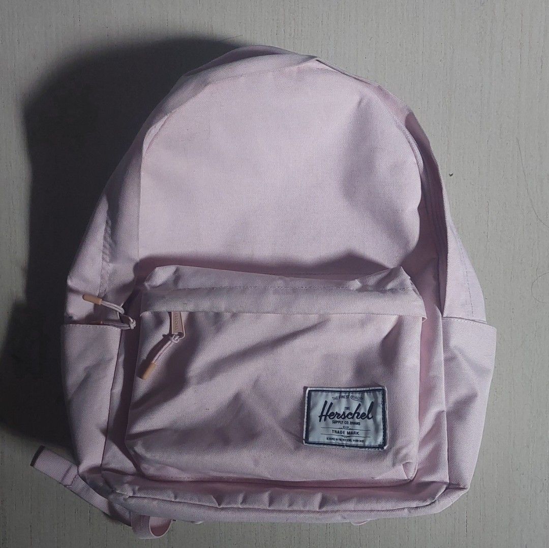 herschel baby pink xl backpack bag with side pockets Women s Fashion Bags Wallets Backpacks on Carousell