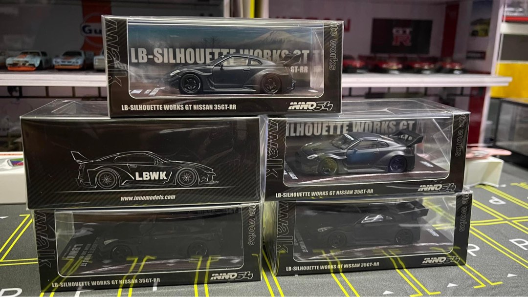 INNO64 1/64 NISSAN GT-R (R35) LBWK SUPER SILHOUETTE 35GT-RR FULL DRY ...