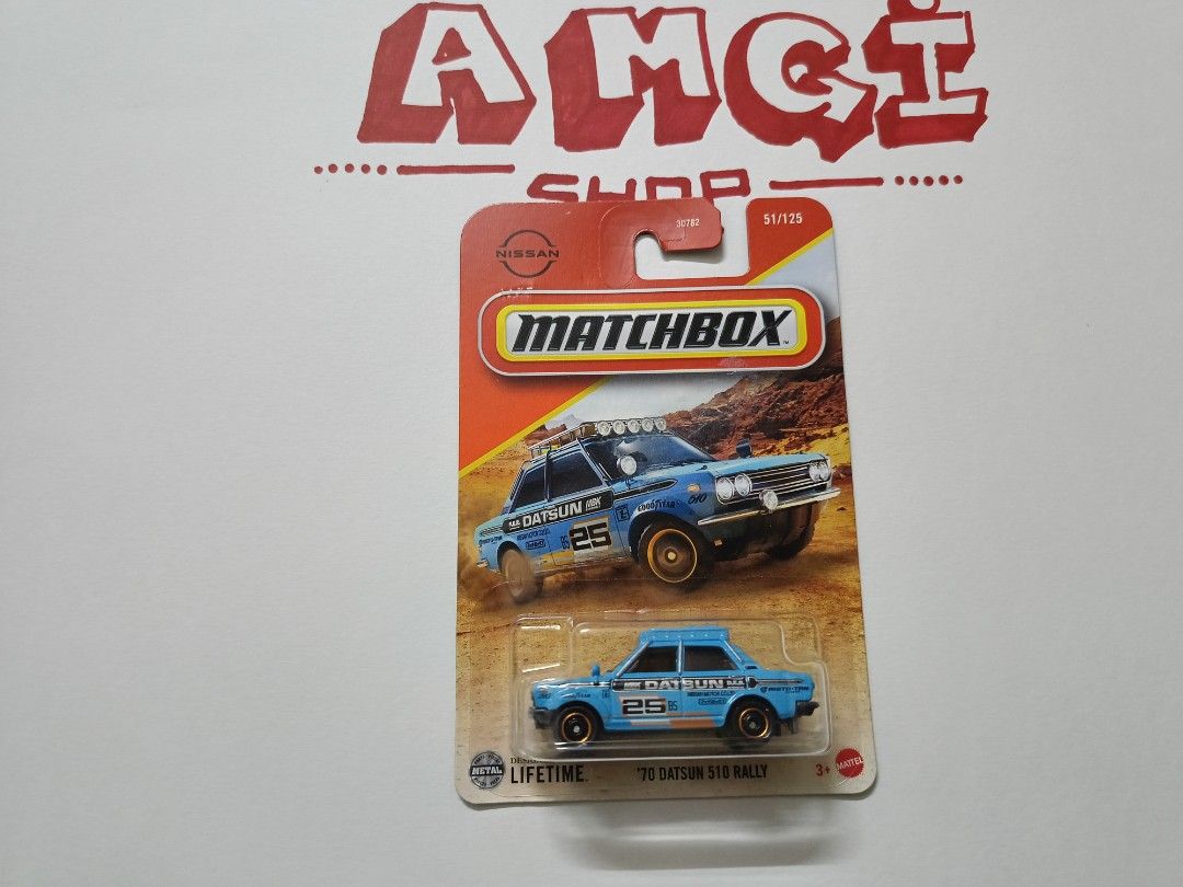 Matchbox 70 Datsun 510 Rally Blue Hobbies Toys Toys Games on Carousell