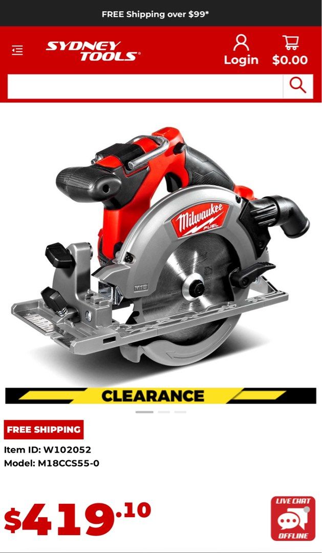 Milwaukee M18 Fuel CCS55 Circular Saw, Furniture & Home Living, Home ...