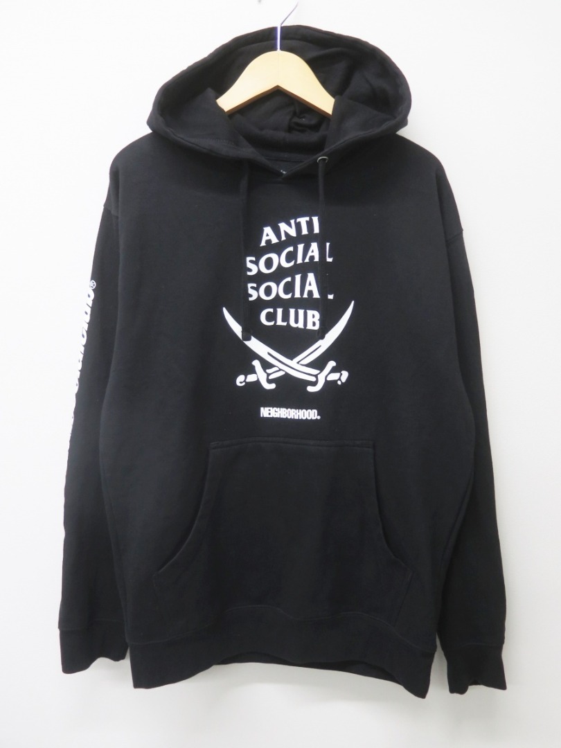 neighborhood x assc hoodie black size M Men s Fashion Tops Sets Hoodies on Carousell