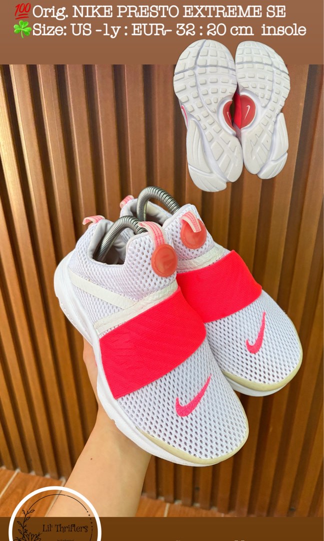 NIKE PRESTO EXTREME SE Babies Kids Babies Kids Fashion on Carousell