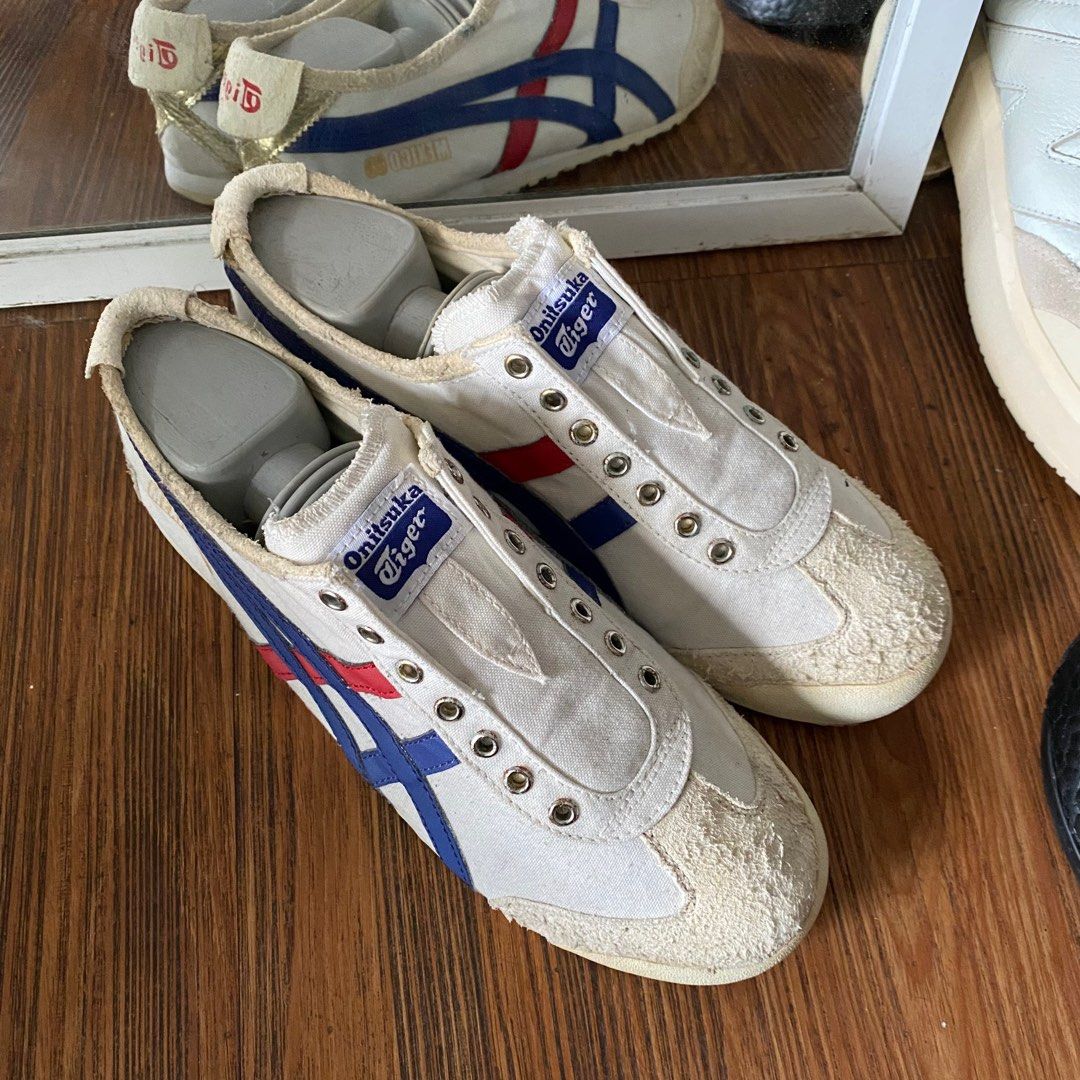 Onitsuka Tiger slip on Mexico 66 white blue red casual original murah not onitsuka edr 78 alvarado serrano tai chi sneakers second market