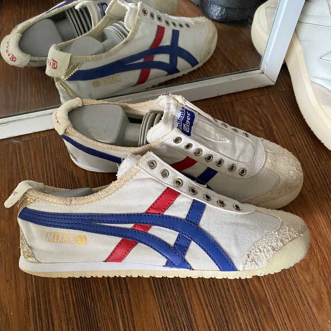 Onitsuka Tiger slip on Mexico 66 white blue red casual original murah not onitsuka edr 78 alvarado serrano tai chi sneakers second market