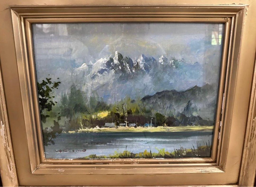Oil Painting wall display Japan Surplus (Category: Frames & Pictures) located in Manila. Submitted by goldenfalcon_75c81b (Listing ID 1337973514, Image 3). Description: Japan Sourced Oil Painting H: 21 inches W: 24.75 inches (Measurement kasama frame) ₱2800 📍Taytay, Rizal.