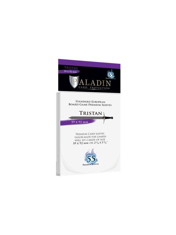 Paladin Tristan Standard European Card Sleeves (59x92 MM), Hobbies & Toys,  Toys & Games on Carousell