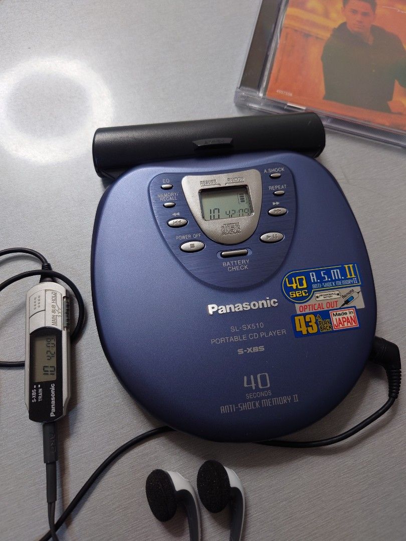 Panasonic　PORTBLECDPLAYER　SL-SX510 Panasonic Sl-Sx510 Portable Cd Player Personal Audio Anti