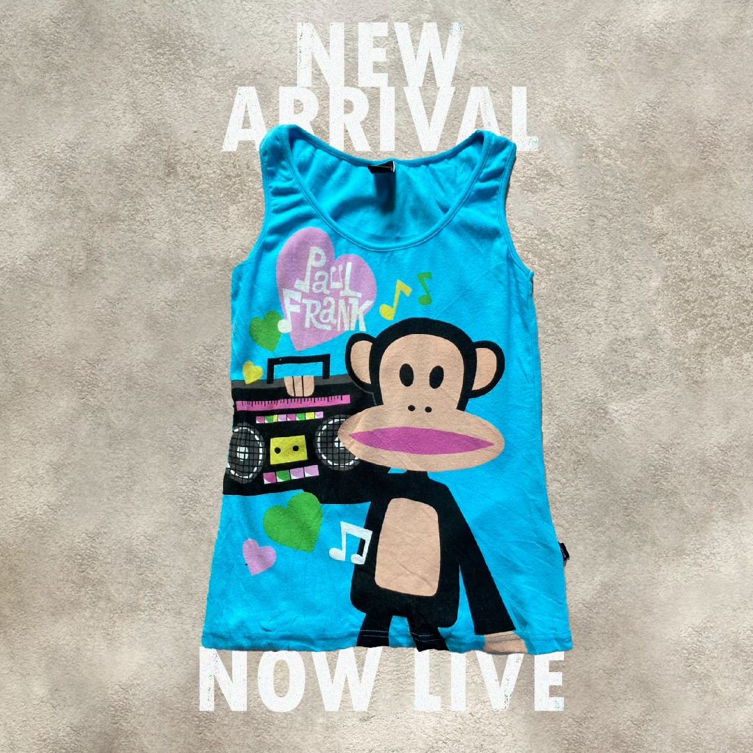 Paul Frank Graphic Y2K Tank Top (Category: Shirts) located in Las Pinas. Submitted by hdn.rck (Listing ID 1337974560, Image 1). Description: Paul Frank Graphic Y2K Tank Top.