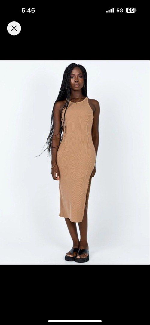 strapless open back dress Cheyenne Knit Sweater Dress Black main image 1
