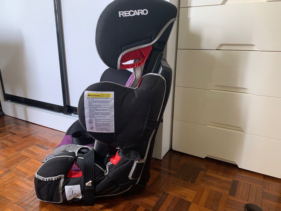 Recaro performance sport combination harness to booster car seat clearance