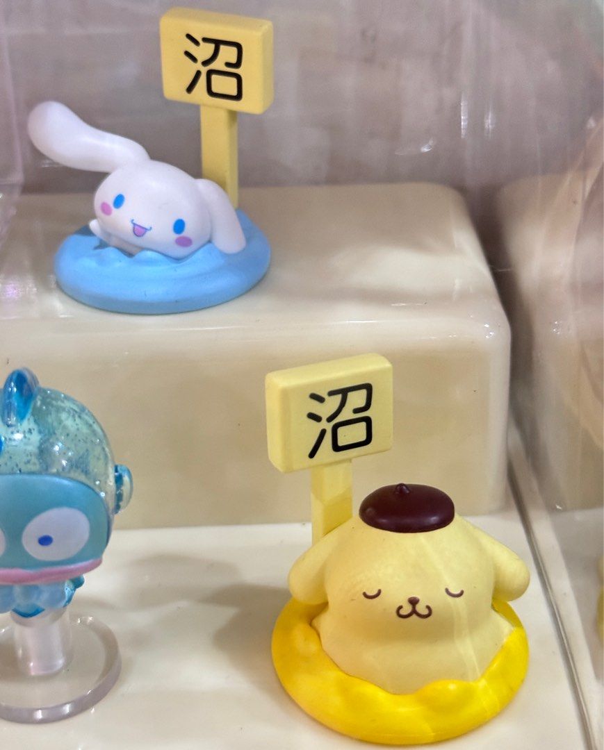Sanrio onsen bean bandai gachapon bean mini figurine (Category: Designer & Blind Box Toys) located in Singapore. Submitted by soybean22 (Listing ID 1338077830, Image 2). Description: got 1 cinna n 1 pompom left! get together as a set for $4 each! else $6 each .