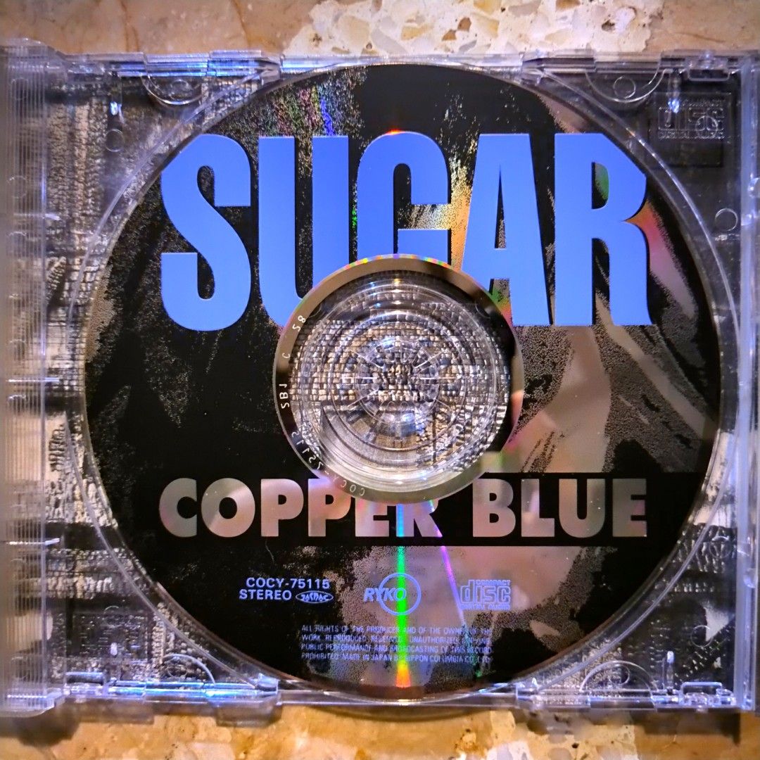 Sugar - Copper Blue CD Album (Category: CDs & DVDs) located in Taguig. Submitted by znarfscriber (Listing ID 1338043434, Image 3). Description: Sugar Copper Blue CD Album Made In Japan Rykodisc 1992 Includes lyric sheet insert. No OBI. Cover: EX Media: NM RFS: Decluttering / Need Funds.