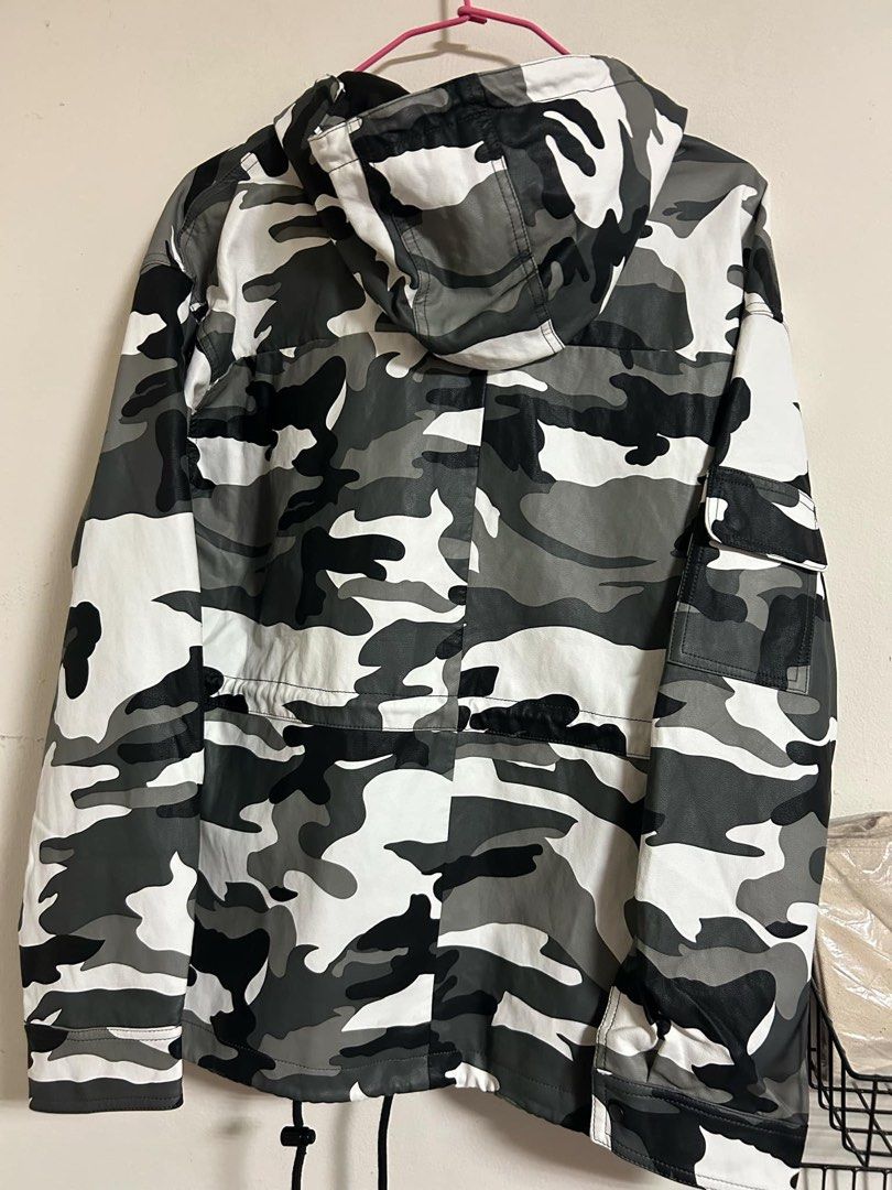 Supreme leather anorak snow camo on sale