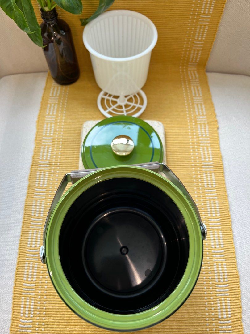 Vintage Green Rice Bucket / Ice Bucket . . Rm79 Dimensions : Diameter ...