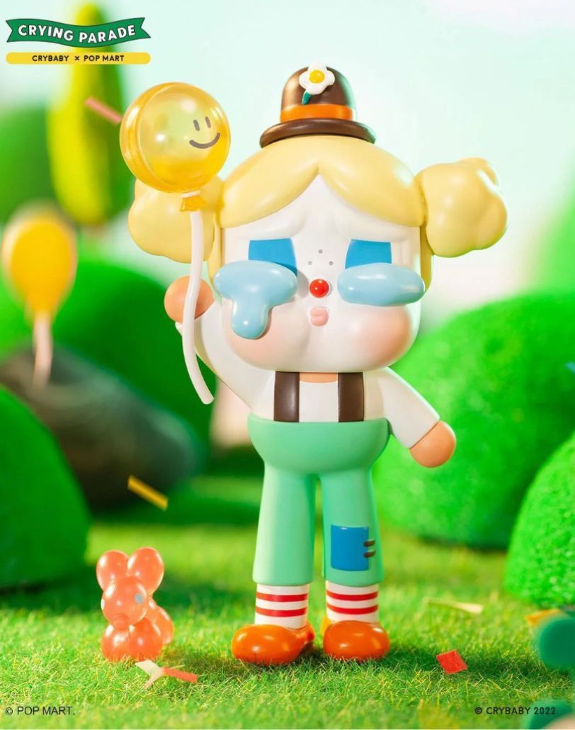 wts popmart crybaby crying parade long legged clown, Toys