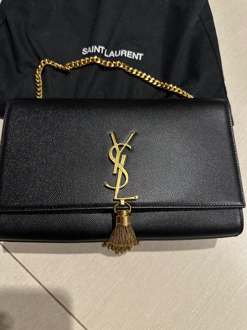 YSL sac monogramme sl in gold hardware Luxury Bags Wallets on Carousell