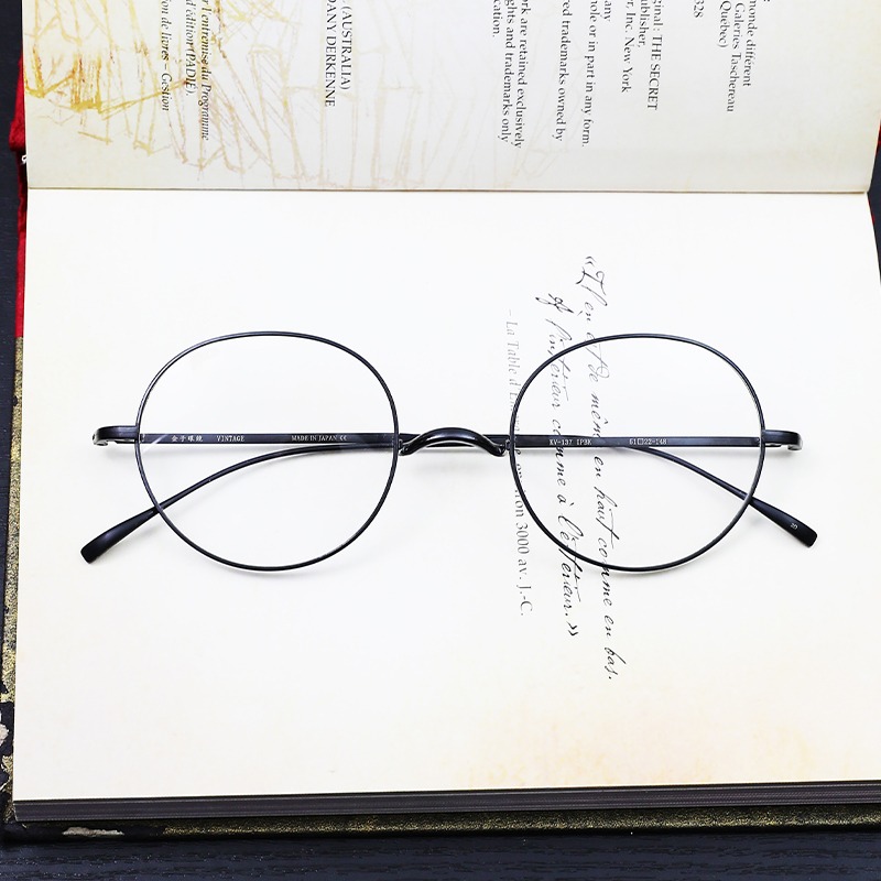 金子眼鏡, KV-137 IPBK 一山鼻托款式, SIZE:51-22-145, 男裝