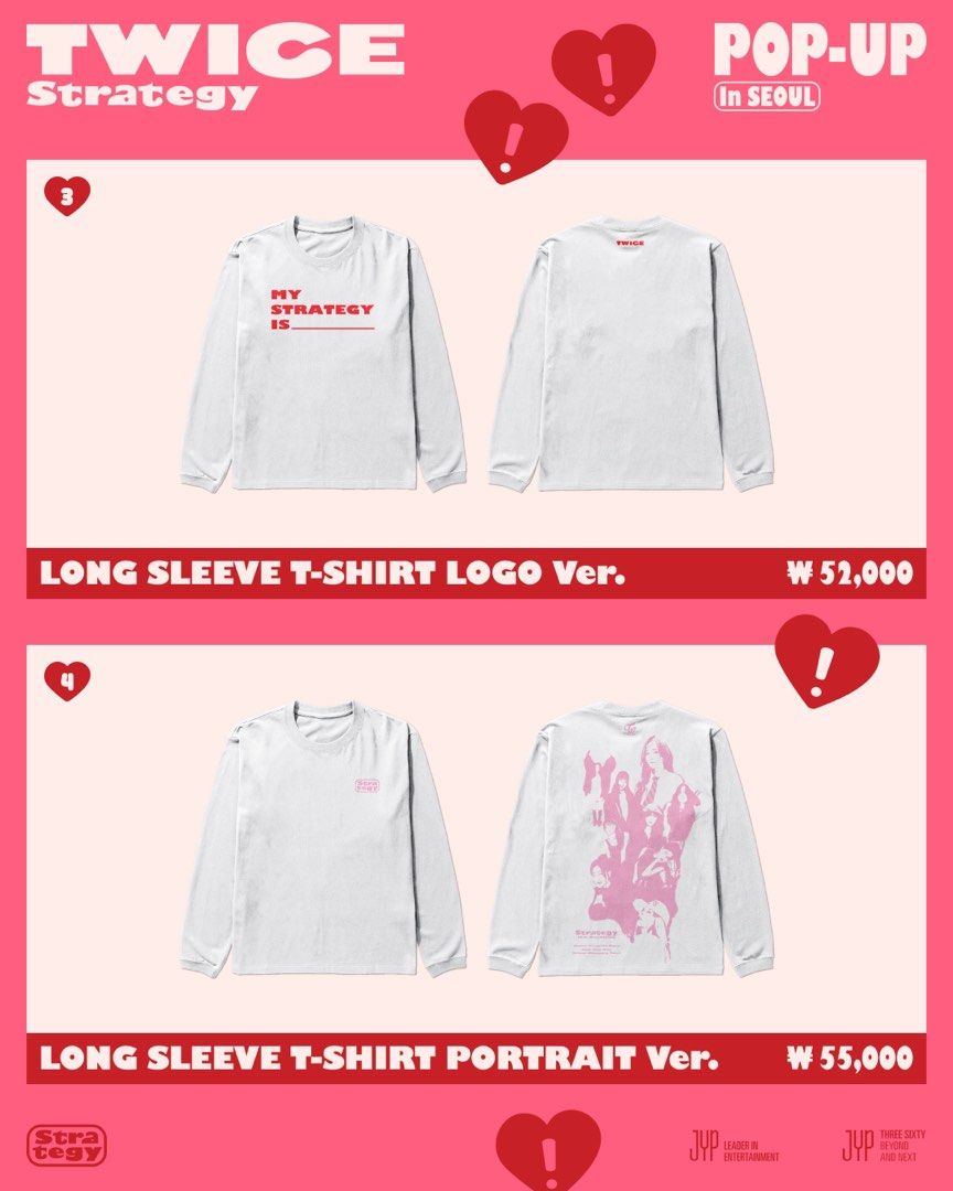 TWICE LONG SLEEVE T-SHIRT LOGO Ver. - TWICE STRATEGY POP-UP