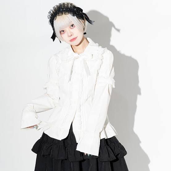 ACDC RAG 2WAY Lolita Blouse White | Coquette Himekaji Hime Mori Kei ...