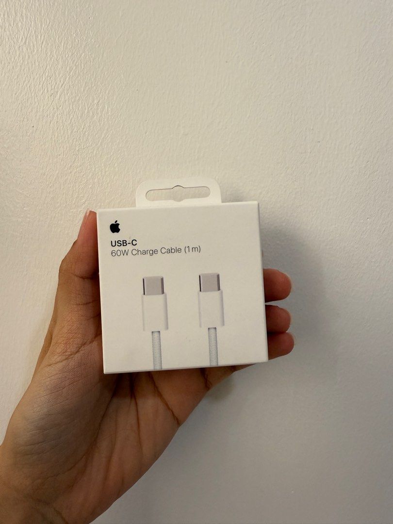 Apple USB-C Woven Charge Cable (1m) (Category: Cables & Adaptors) located in Bulacan. Submitted by ashsaly (Listing ID 1338135948, Image 1). Description: condition: brand new price is negotiable mode of payment: - gcash - bank transfer (bpi or bdo) mode of delivery: - jnt, lalamove, or grab (shouldered by the buyer) note: no refunds, returns, and warranties offered..