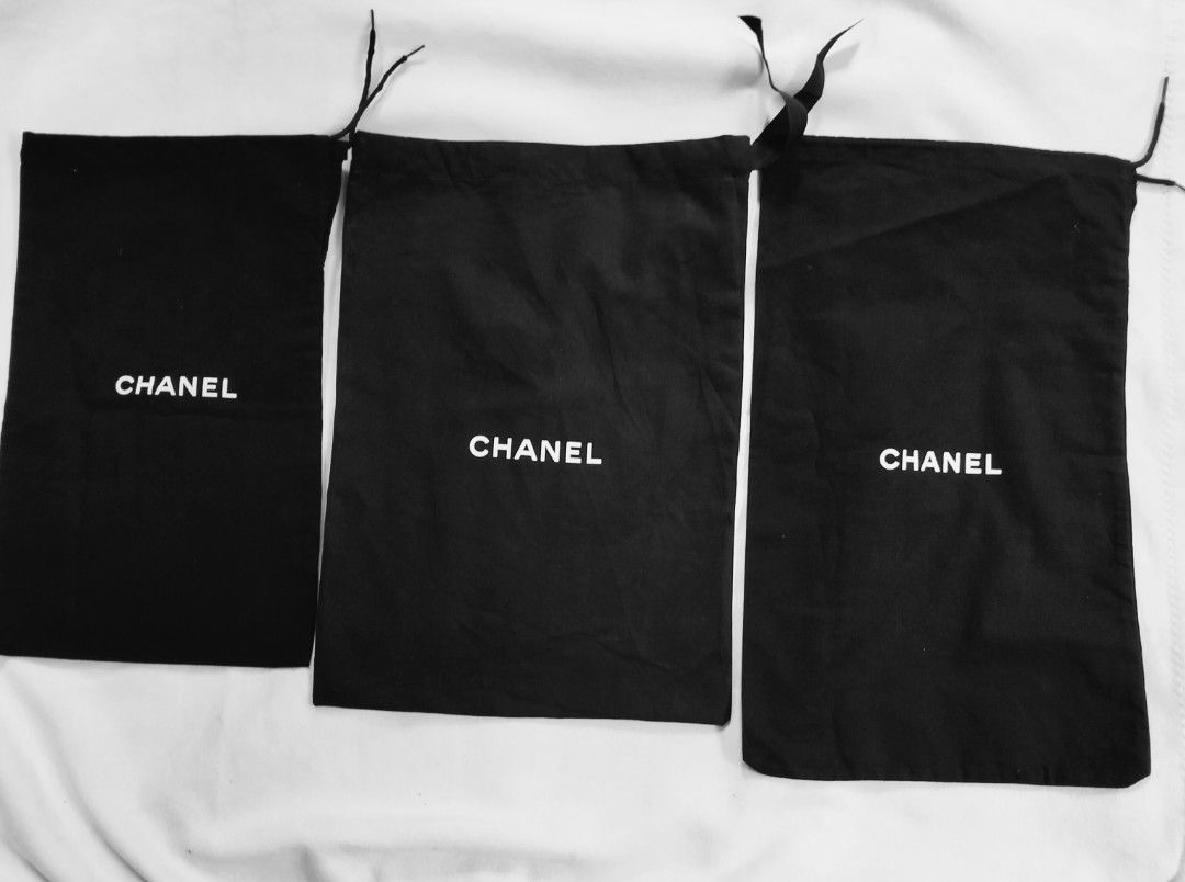 Chanel shoe dust bags deals