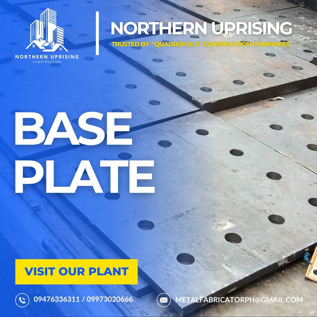 Base Plate | Stifferner Plate | HDG Plate with holes | Metal Plate ...
