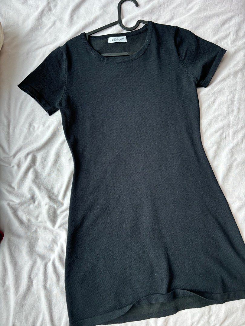 basic dresses (Category: Dresses) located in Singapore. Submitted by catbagel (Listing ID 1338178897, Image 2). Description: never worn before, washed once $6 for one, $10 for both! dm for more details.