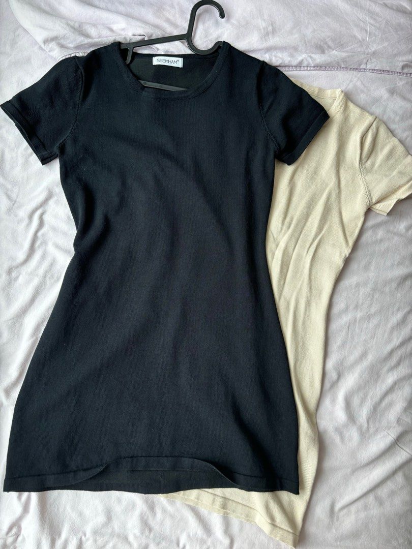 basic dresses (Category: Dresses) located in Singapore. Submitted by catbagel (Listing ID 1338178897, Image 1). Description: never worn before, washed once $6 for one, $10 for both! dm for more details.