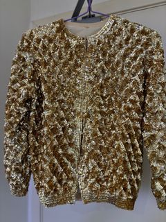 Bling Bling金色珠片外套64222390303745110