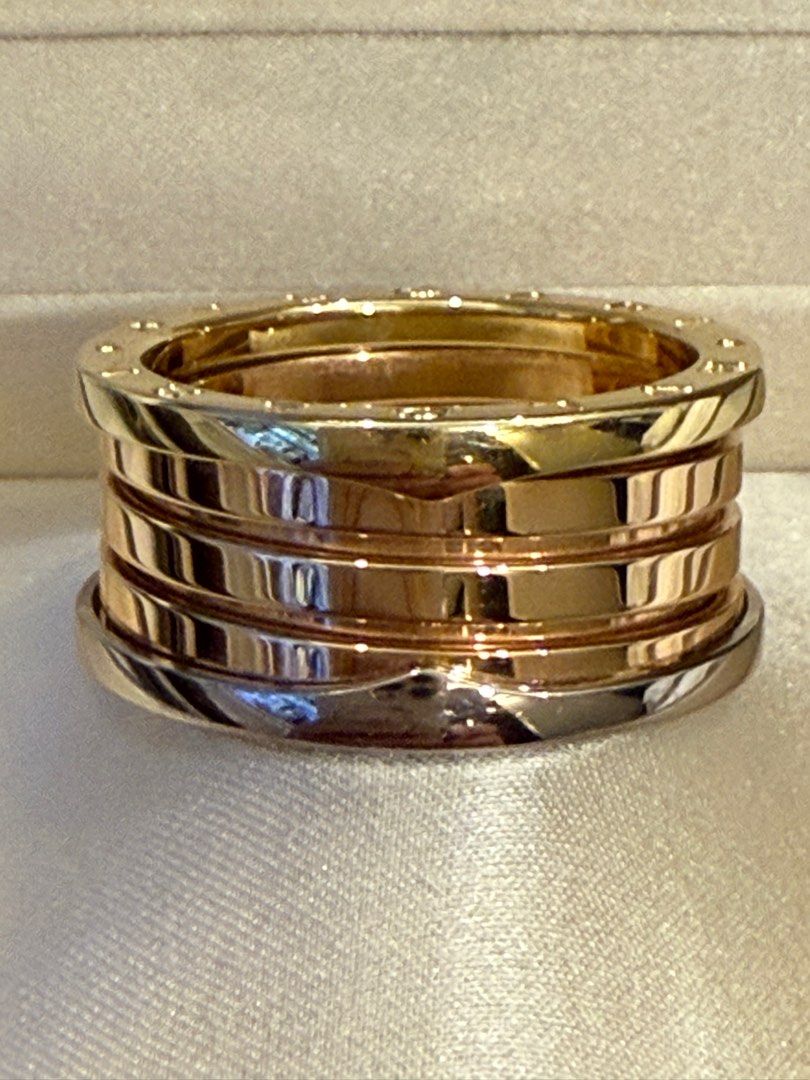Bvlgari B zero1 Ring Tri-Colour, Luxury, Accessories on Carousell