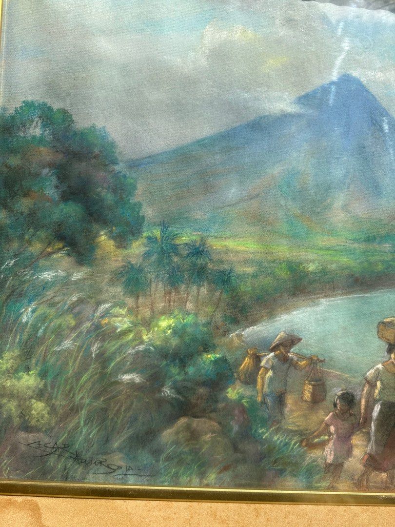 Cesar Amorsolo painting (Category: Art & Prints) located in Quezon City. Submitted by anjherga27 (Listing ID 1338174146, Image 3). Description: .