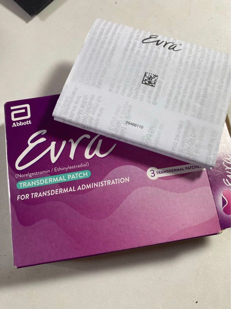 Evra Patch (Category: Medical Supplies & Tools) located in Singapore. Submitted by nochu91 (Listing ID 1338271111, Image 2). Description: Evra Patch 3 patches per box for 1 month usage 1 for $30 2 for $58 3 for $86 Free tracked mail Expiry: Oct 2026 Meetup: Boon Lay MRT.