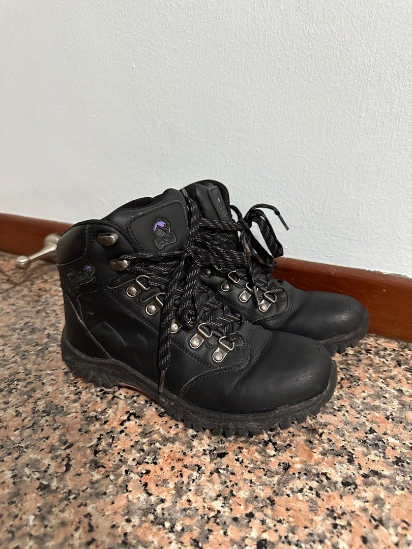 Gelert Womens Black Leather Walking Boots Gelert Leather Ladies