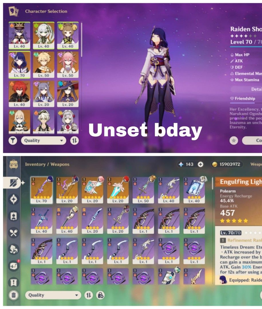 Genshin impact account (Category: Others) located in Cabanatuan. Submitted by zeroshopp (Listing ID 1338184139, Image 1). Description: .