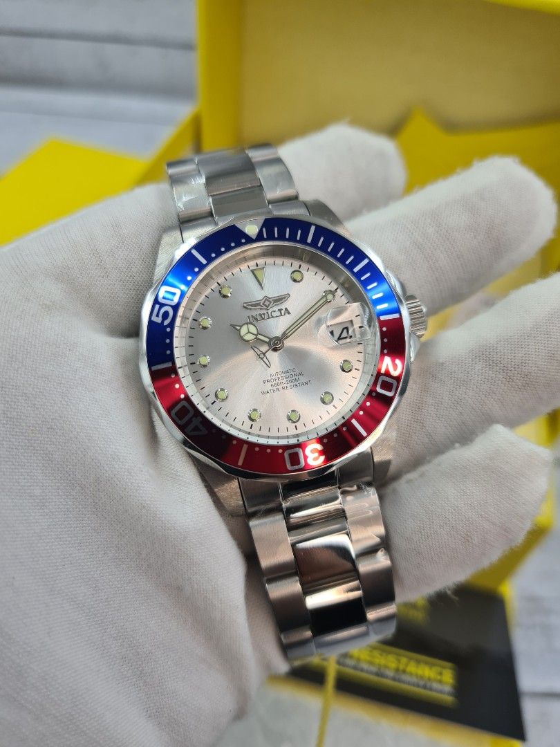 INVICTA PRO DIVER AUTOMATIC BRAND NEW ORIGINAL (Category: Luxury Watches) located in Angeles City. Submitted by dapperguy (Listing ID 1338142839, Image 1). Description: INVICTA PRO DIVER MEN'S WATCH BRAND NEW AUTOMATIC 😍SALE PRICE: P6,900 ⌚ORIGINAL PRICE: P20,100 💯 ORIGINAL and AUTHENTIC 👌 1 Year Warranty FLAME FUSION CRYSTAL GLASS NH35A AUTOMATIC MOVEMENT CASE SIZE: 40mm CASE THICKNESS: 13 mm 200 Meters Water Resistant Screw Down Crown Please