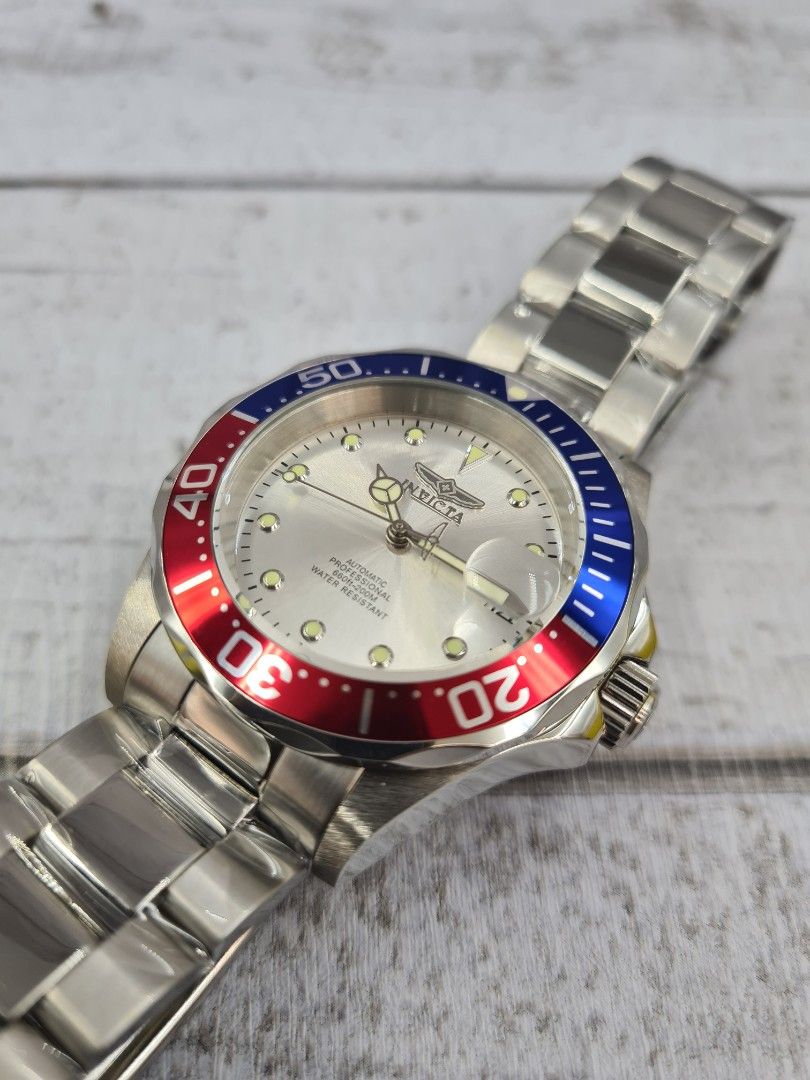 INVICTA PRO DIVER AUTOMATIC BRAND NEW ORIGINAL (Category: Luxury Watches) located in Angeles City. Submitted by dapperguy (Listing ID 1338142839, Image 3). Description: INVICTA PRO DIVER MEN'S WATCH BRAND NEW AUTOMATIC 😍SALE PRICE: P6,900 ⌚ORIGINAL PRICE: P20,100 💯 ORIGINAL and AUTHENTIC 👌 1 Year Warranty FLAME FUSION CRYSTAL GLASS NH35A AUTOMATIC MOVEMENT CASE SIZE: 40mm CASE THICKNESS: 13 mm 200 Meters Water Resistant Screw Down Crown Please